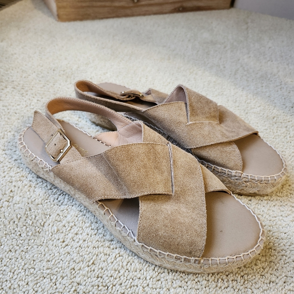 Paseart Beige Espadrilles - Size 8